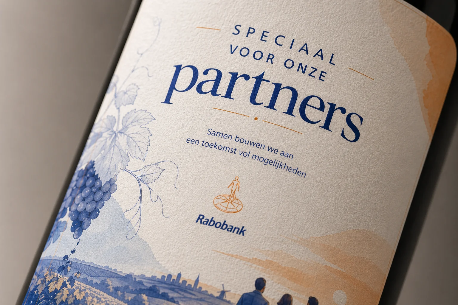 Detail van een premium label